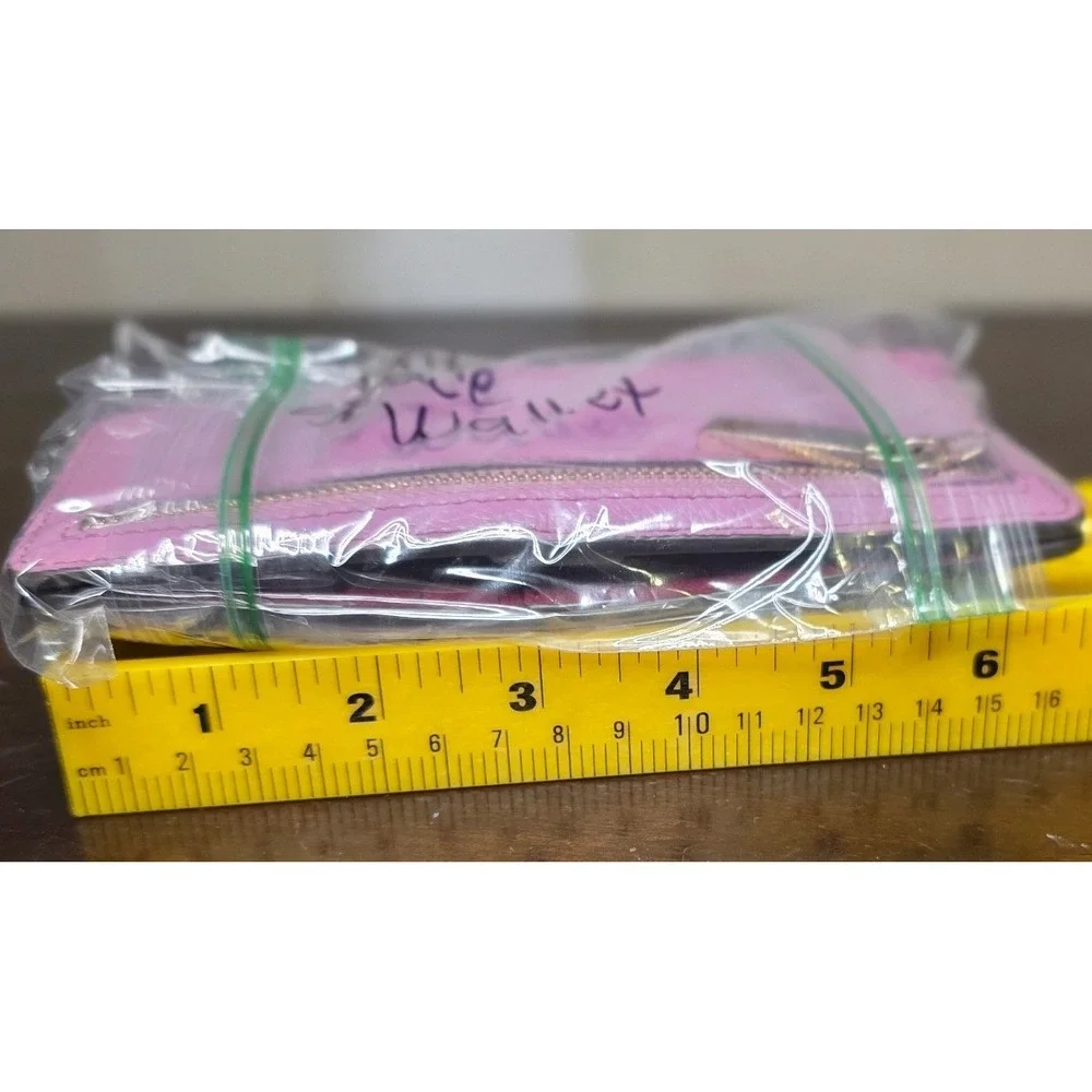 Wallet Kate Spade Pebbled Leather Slim Bifold Womens Orchid Pink